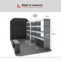 Peugeot Boxer 2006 on XLWB High Roof (L4H2) - Rhino MR4 3 Bay Internal Van Racking
